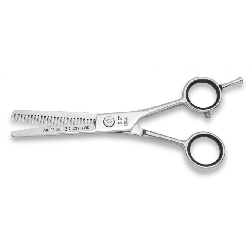 Tijera peluquero Air ES 5.5" en acero inoxidable 3 Claveles