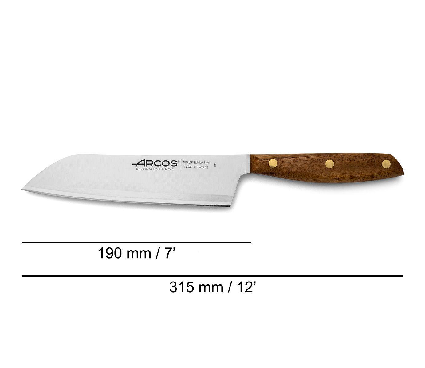 Cuchillo Santoku Arcos Nórdika 19 cm