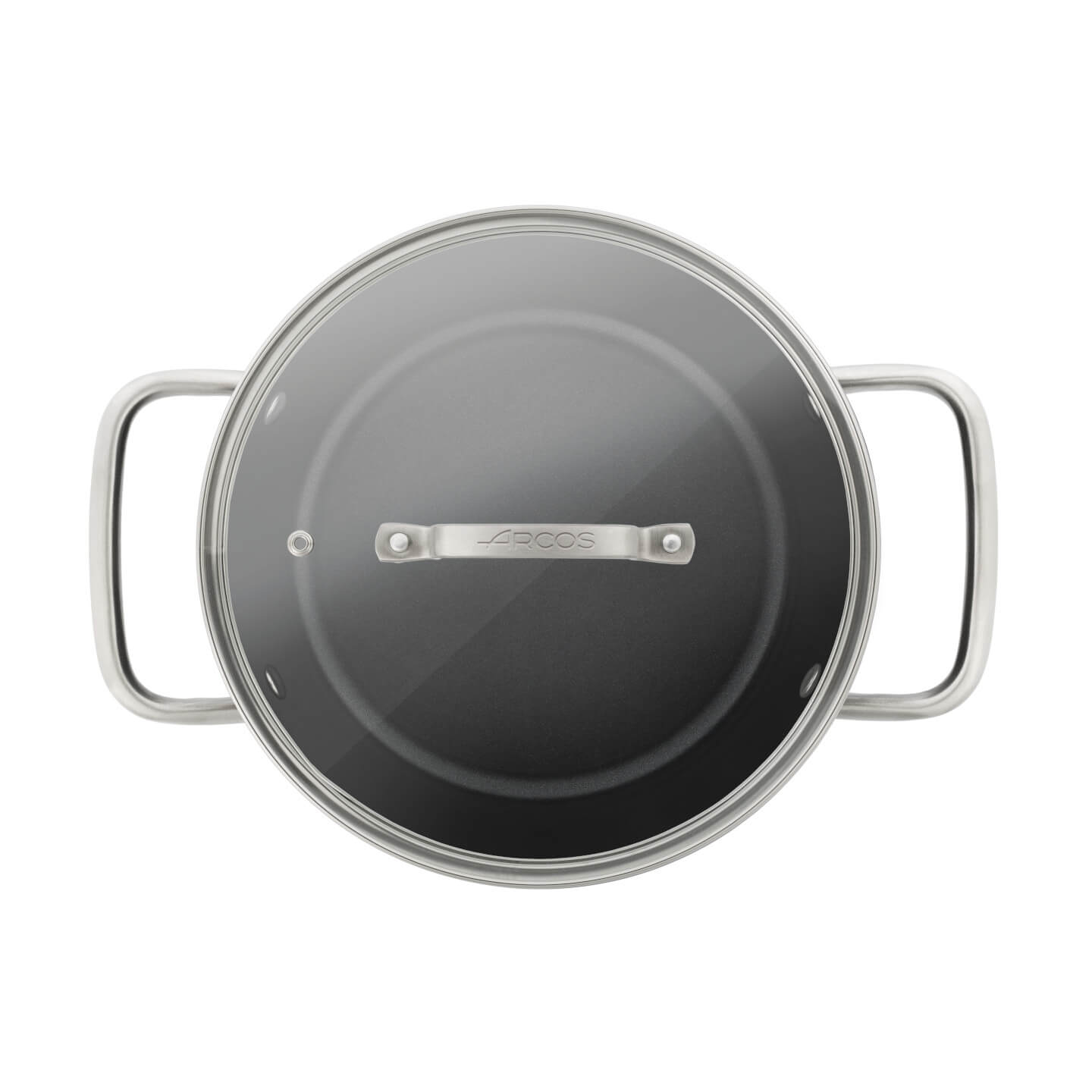 Panela antiaderente Samoa 16 cm preta com tampa