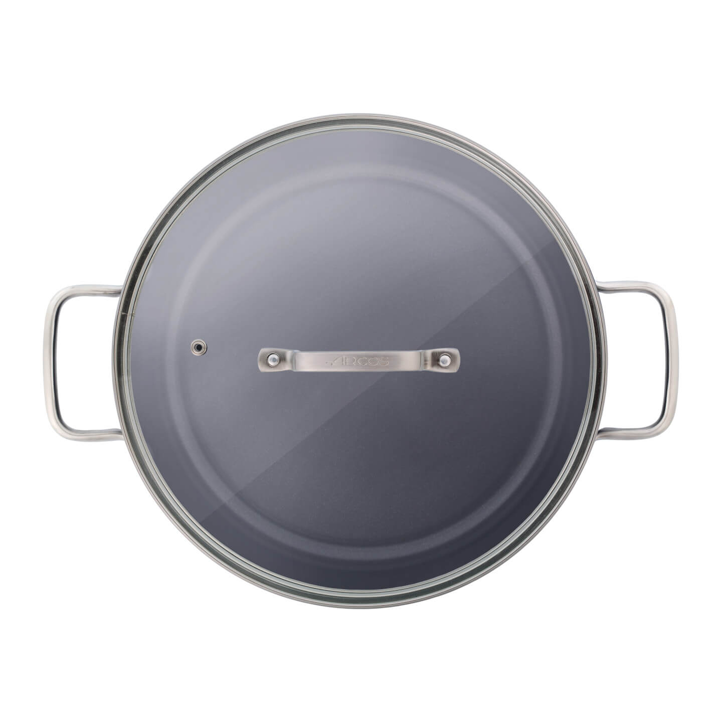 Panela antiaderente Samoa 28 cm preta com tampa