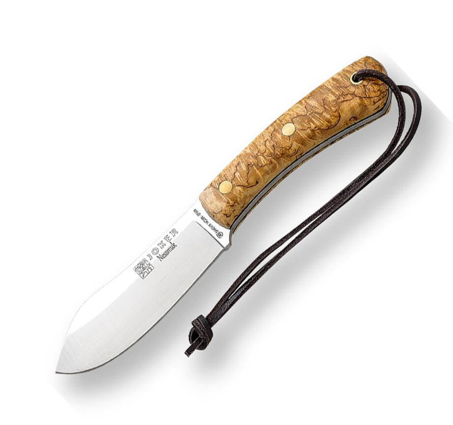 Cuchillo bushcraft Joker Nessmuk con mango de madera de abedul y ...