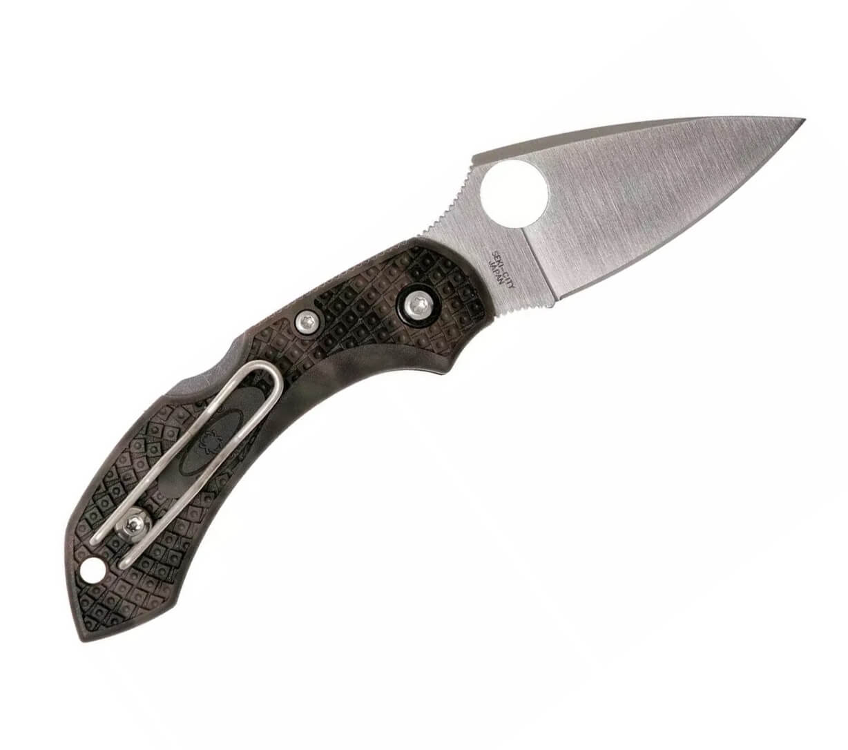 Canivete tática Spyderco Dragonfly 2 Zome com cabo de camuflagem FRN e lâmina de aço VG10 com borda plana