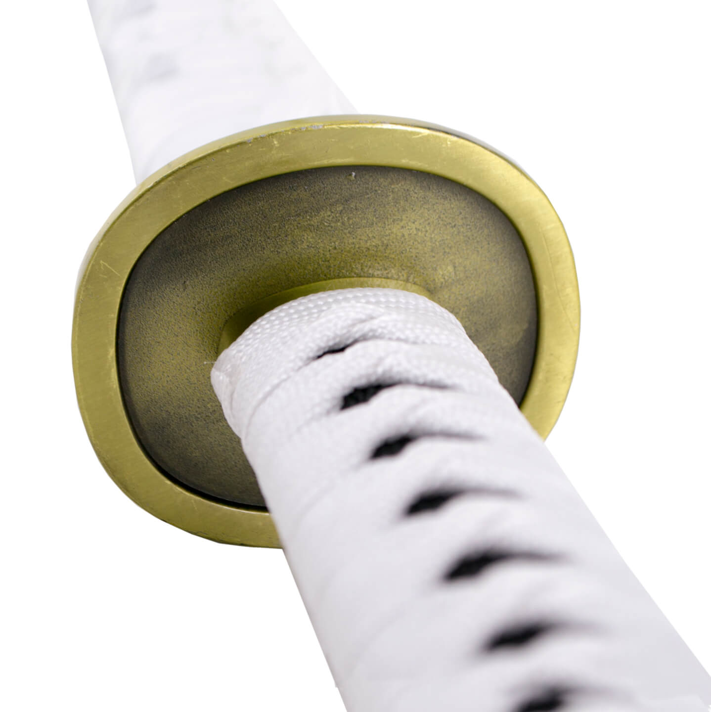 Katana Shusui Wado Ichimonji von Zoro aus One Piece mit weißem Griff und Scheide