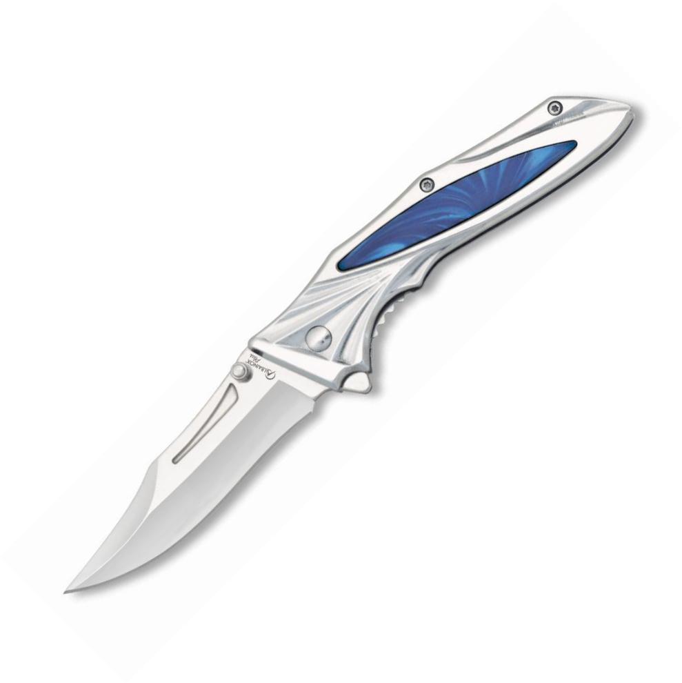 Coltello tascabile Albainox Plus con chiusura lineare e lama in a...