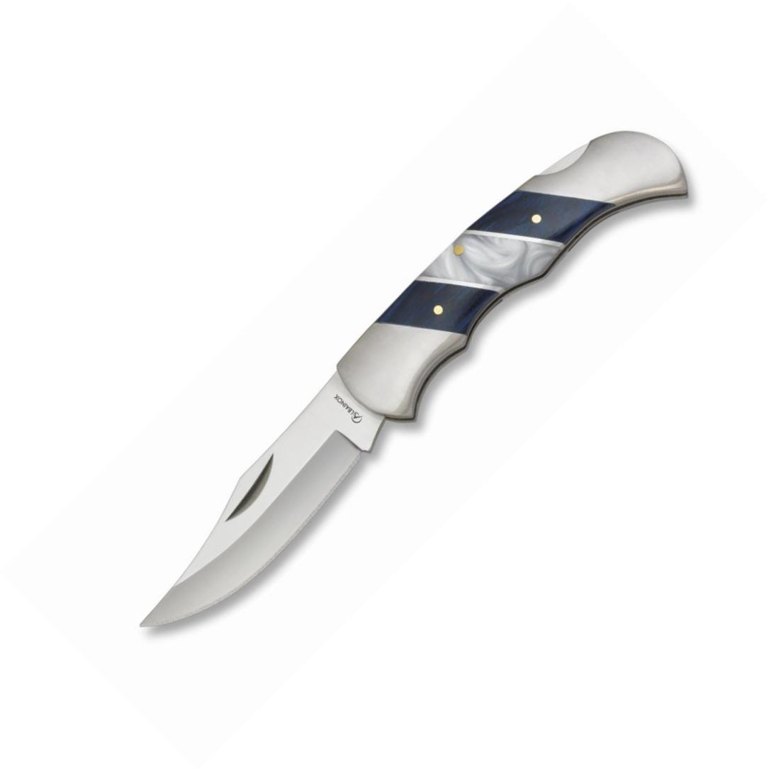 Coltello tascabile ALBAINOX con resistenza blu e impugnatura in i...