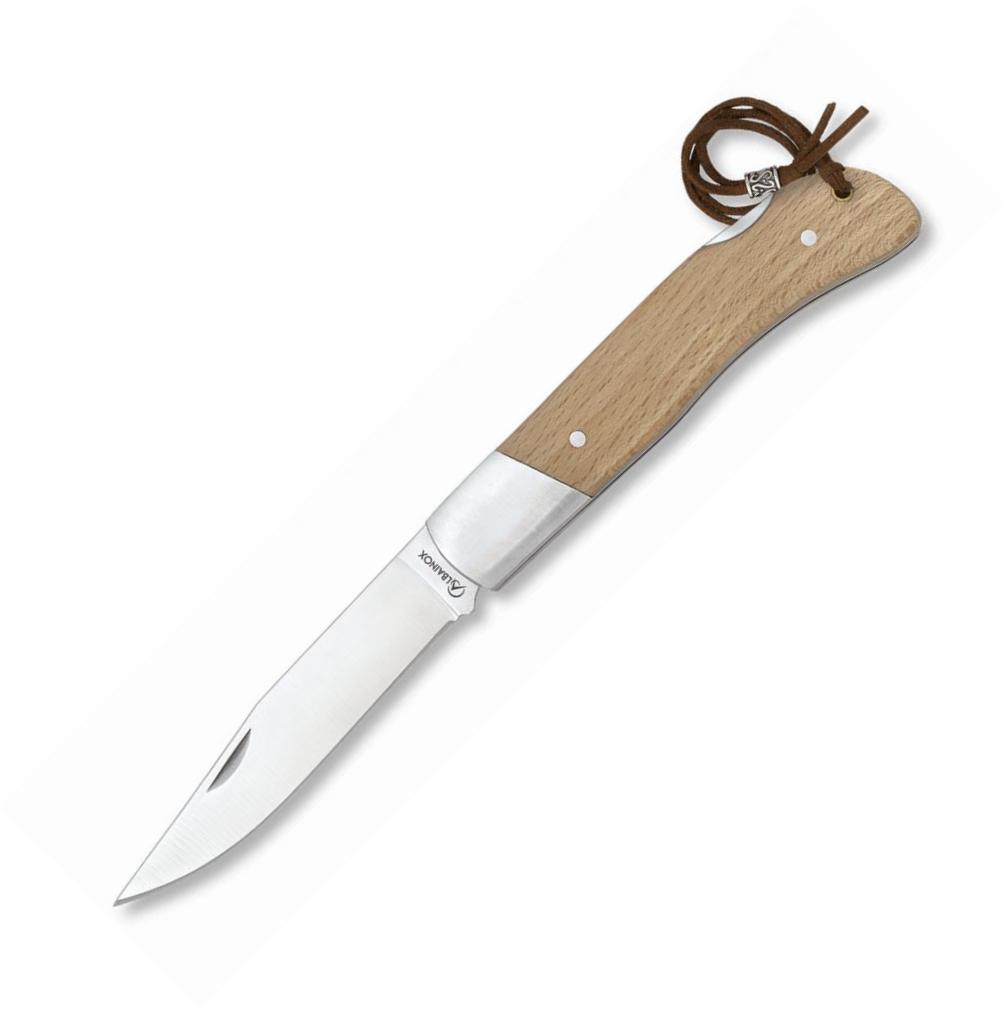 Coltello tascabile Albainox con rinforzo in acciaio, manico in le...