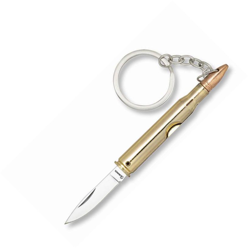 Canivete Albainox bullet chaveiro com cabo de zinco, trava de pis...