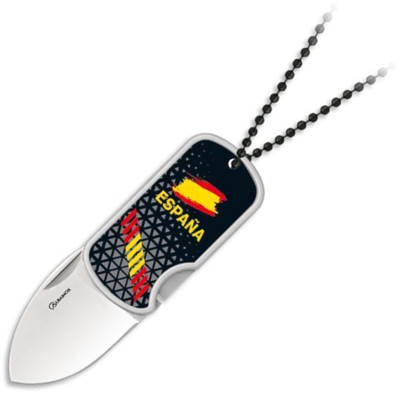 Navaja 3D España con clip y colgante