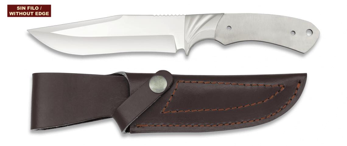 Cuchillo de caza sin filo ni mango de Albainox con hoja de 13,9 c...