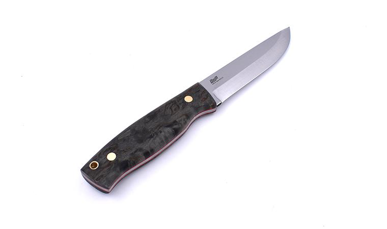 Cuchillo Brisa Trooper 115 Madera de abedul estabilizada negra co...
