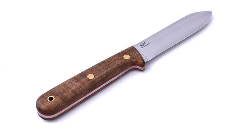 Faca para bushcraft Brisa Kephart 115 com cabo de nogueira estabilizado