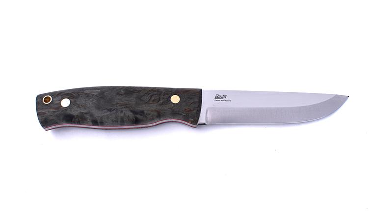 Cuchillo Brisa Trooper 115 Madera de abedul estabilizada negra