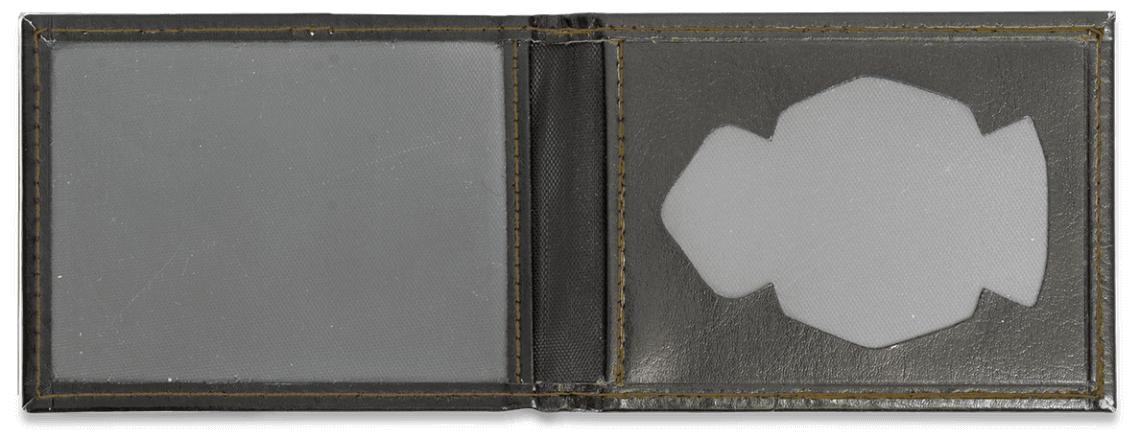 Billetera porta placas de Policía Nacional Española de color negr...