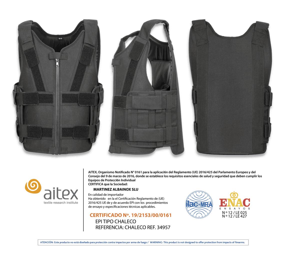 Chaleco anticorte y antipinchazo de Barbaric 34957