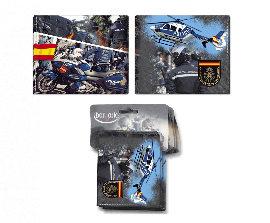 Cartera impresa de la CNP hecha con piel sintética