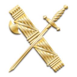 Pino Guardia Civil sem fundo 1,9 cm x 1,6 cm