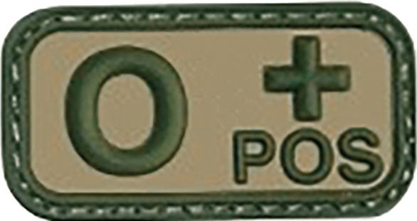 Parche del grupo sanguíneo 0 positivo