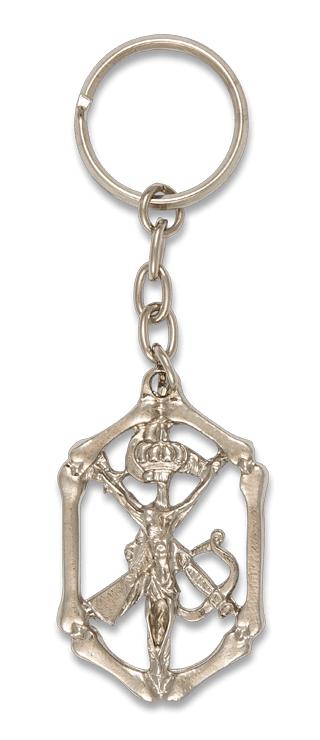 Chaveiro Legião Espanhola com ossos de níquel