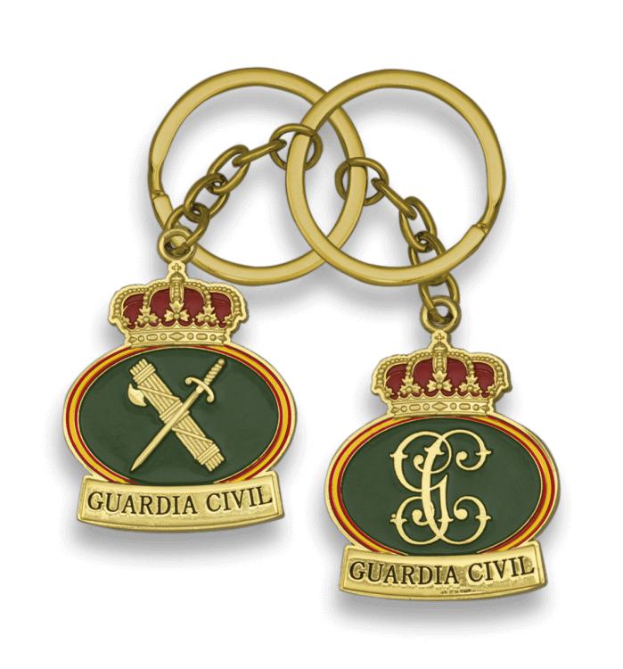 Porta-chaves Guardia Civil impresso em ambos os lados