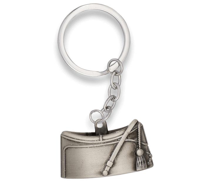 Chaveiro Chapiri da cor prata da Legião Espanhola