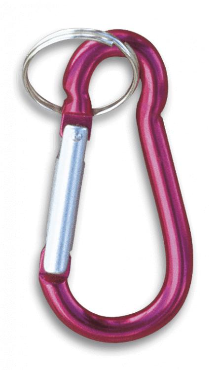 Surtido de mosquetones de 8 cm en blíster de 12 unidades