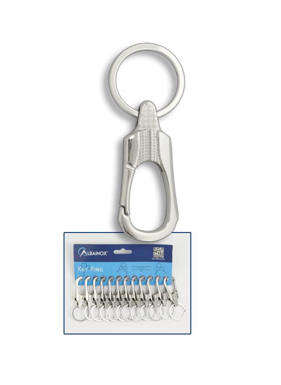 Porta-chaves mosquetão Barbaric apresentado em blister de 12 unid...