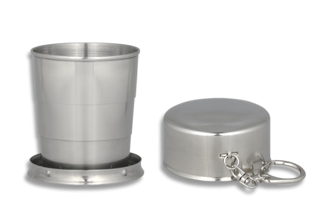 Vaso telescópico de acero inoxidable de 6 cm de diámetro y 7 cm d...