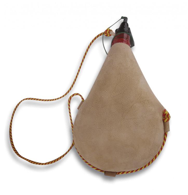 Cantina de caça de peixe castanho com capacidade de um litro