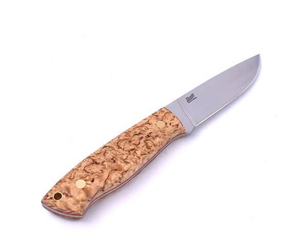 Brisa Trapper 95 con mango de madera de abedul rizado estabilizad...