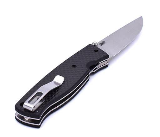 Navaja Brisa Birk 75 con mango de fibra de carbono y acero CPM S30V