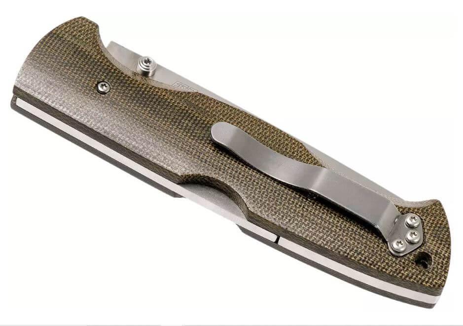 Navaja Brisa Borka 90 con mango de micarta verde y acero inox N690Co