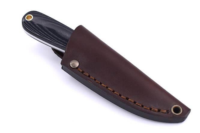 Cuchillo de cuello Brisa Necker 70 micarta negra