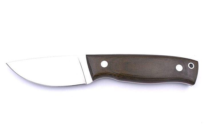 Brisa Skinner 90 Flat knife with Elmax steel and green micarta