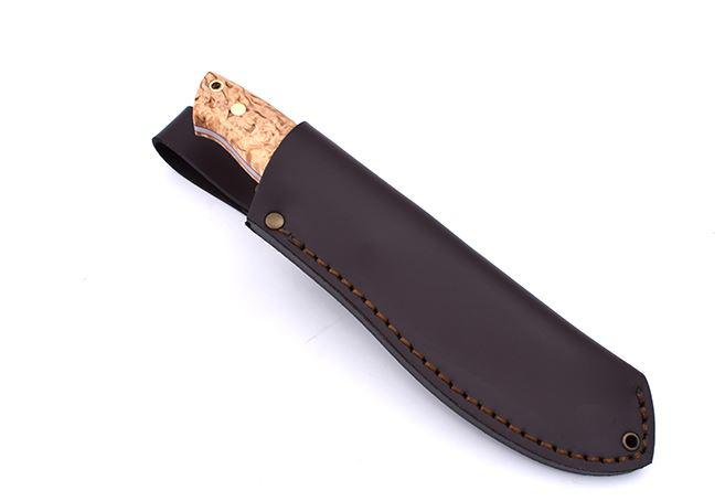 Cuchillo de caza Brisa Nessmuk 125 Abedul con funda Nessmuk con firesteel