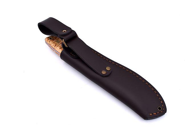 Cuchillo de caza Brisa Nessmuk 125 Abedul con funda Nessmuk con firesteel