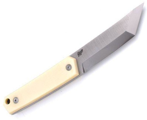 Cuchillo Brisa Kwaiken 90 M390 Micarta Marfil con funda marrón