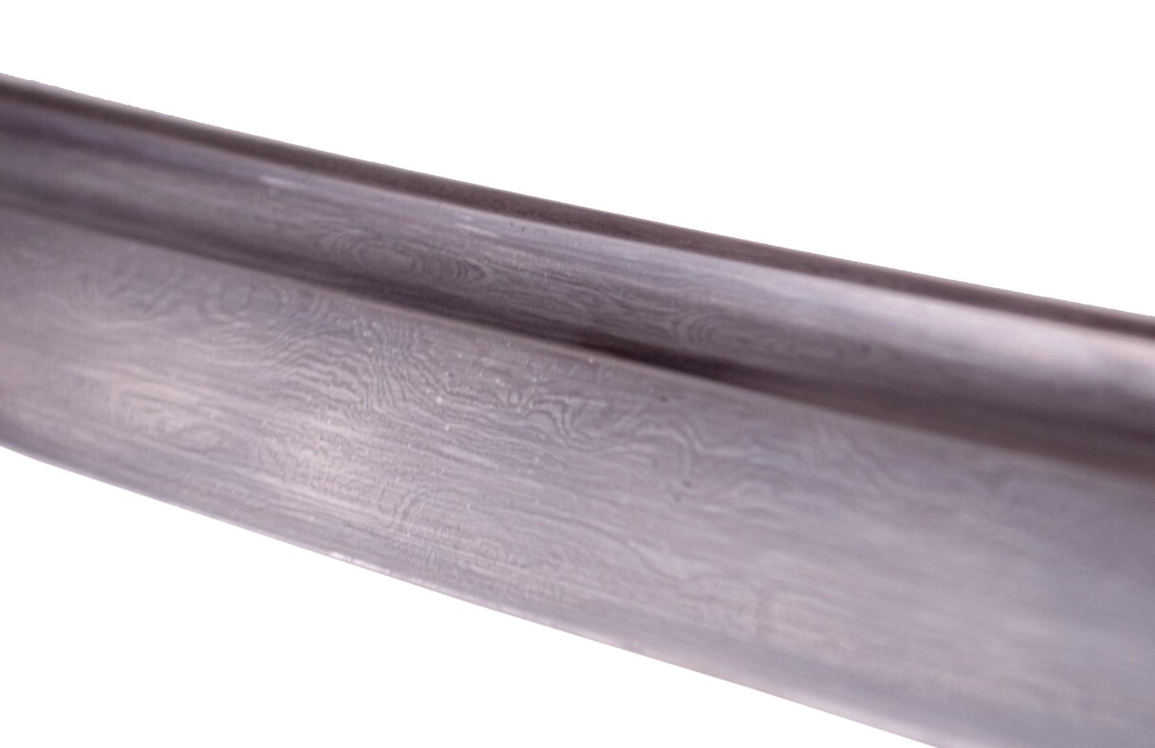 Katana funcional negra con vaina y estuche