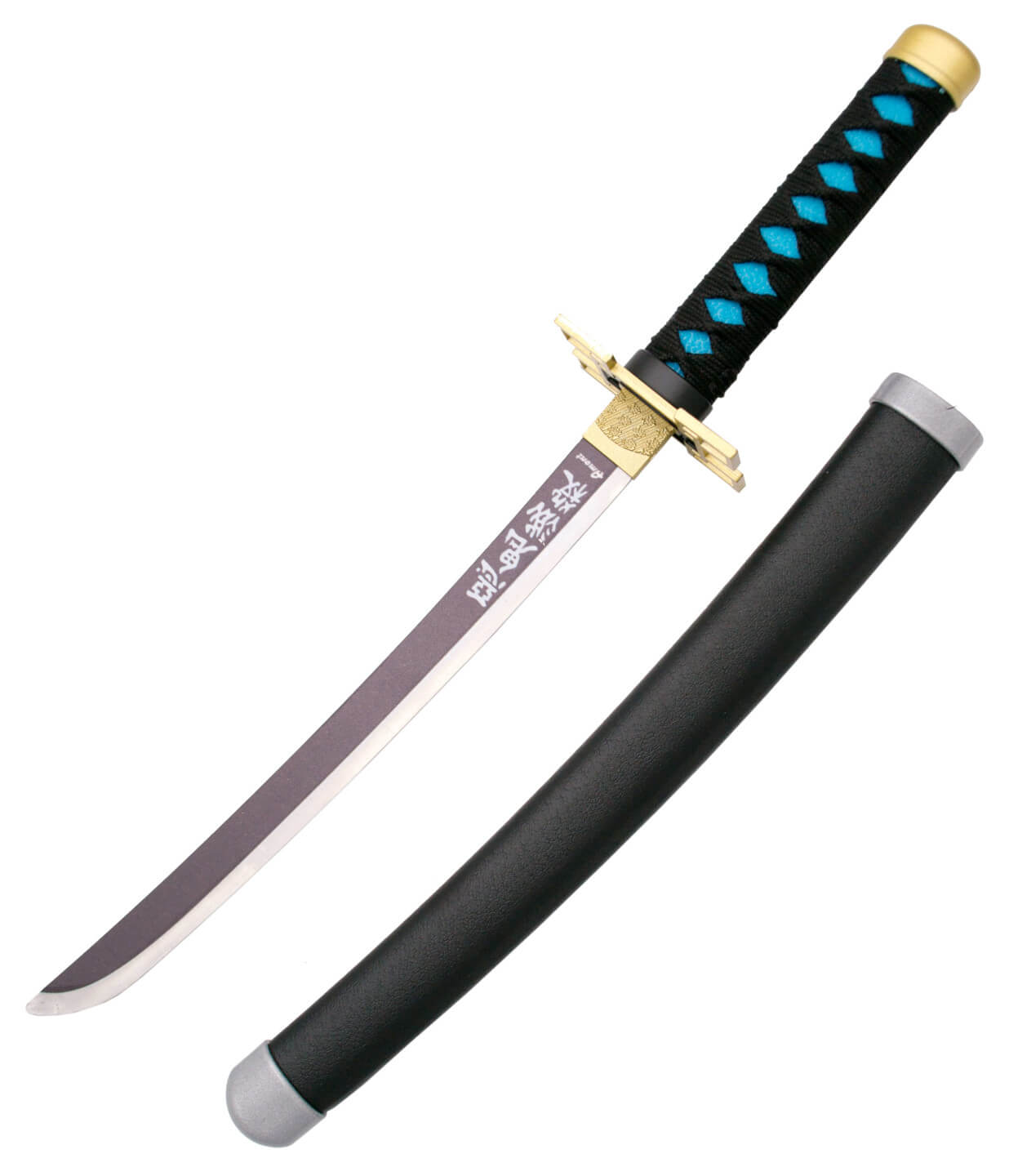 Mini Katana preto e azul de Tokitou Muichirou