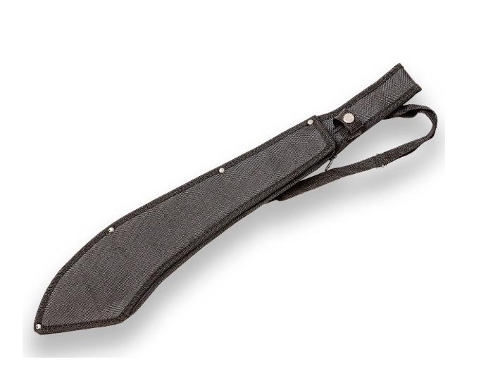Machete indonesiano con lama lunga 43,5 cm e manico in legno e protezione in acciaio inossidabile