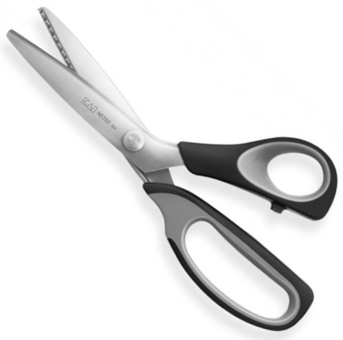 Tijeras de costura zig zag Kai N5350P de 200 mm con hoja de acero...