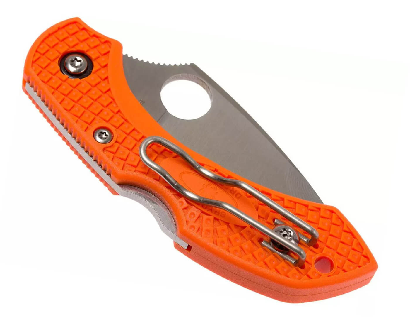 Navaja Spyderco Dragonfly 2 Lightweight con mango de FRN naranja