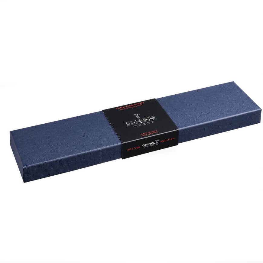 Faca de desossar Opinel Les Forges 1890 com cabo de faia estabilizado e lâmina de 13 cm