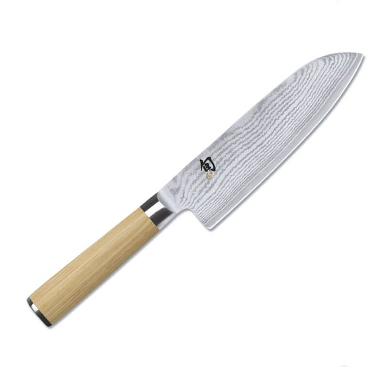 Cuchillo santoku KAI Shun Classic White con hoja de 18 cm DM-0702...
