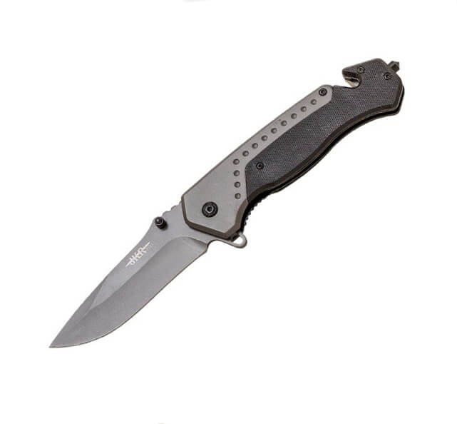 Navaja de rescate JKR PRO 10019 con mango de G10 negro y hoja de ...