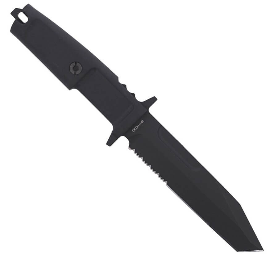Cuchillo táctico Extrema Ratio Fulcrum S Black con mango de forprene