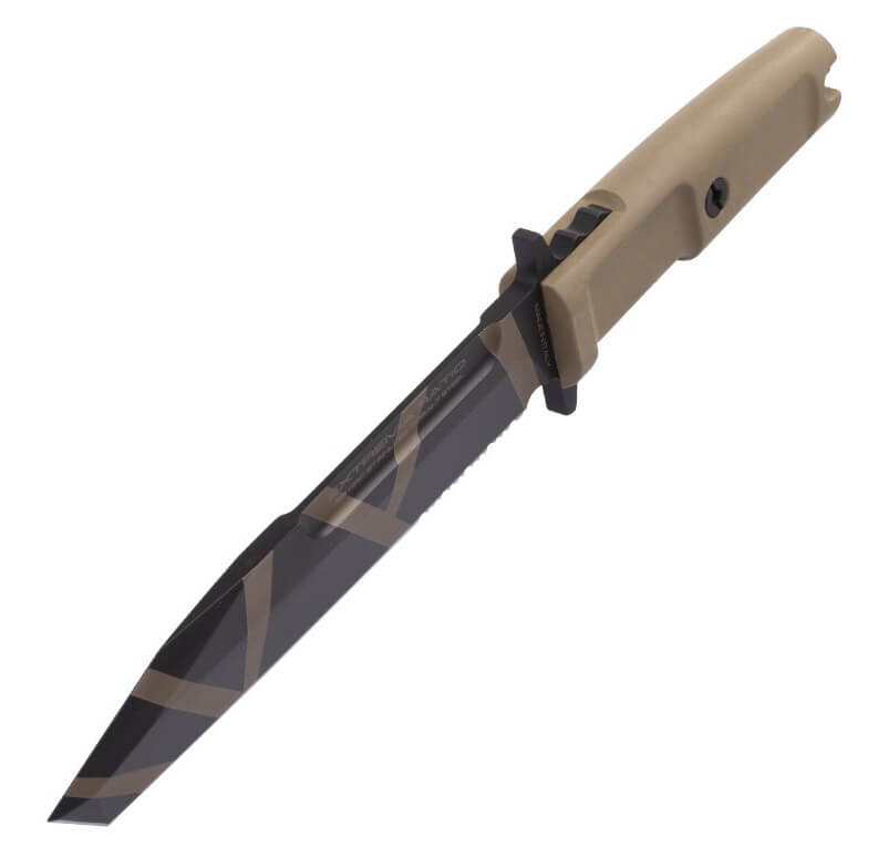 Cuchillo militar Extrema Ratio Fulcrum Desert Warfare con hoja acero Böhler N690 de 18 cm