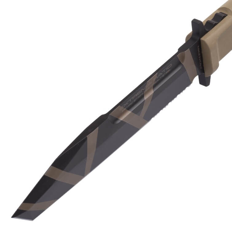 Cuchillo militar Extrema Ratio Fulcrum Desert Warfare con hoja acero Böhler N690 de 18 cm