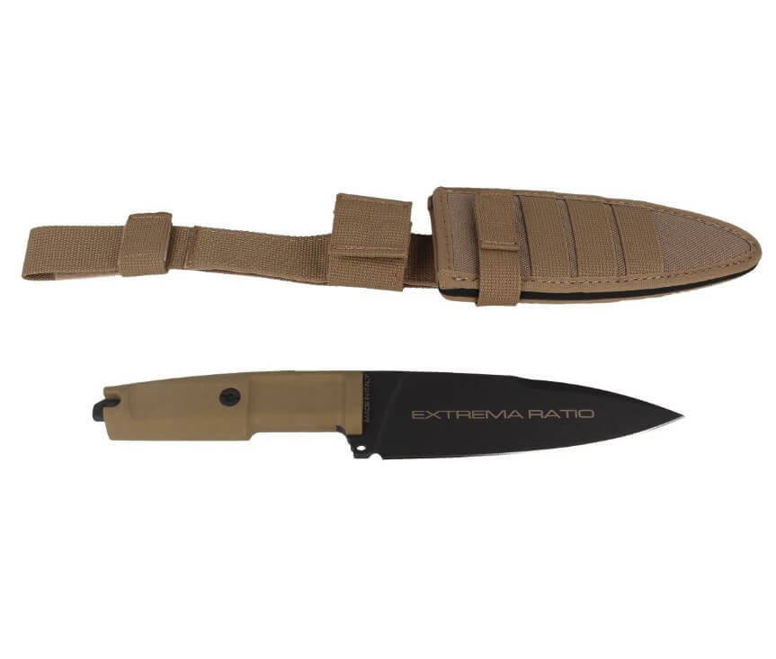 Faca tática Extrema Ratio Shrapnel one Black com lâmina de 157 mm