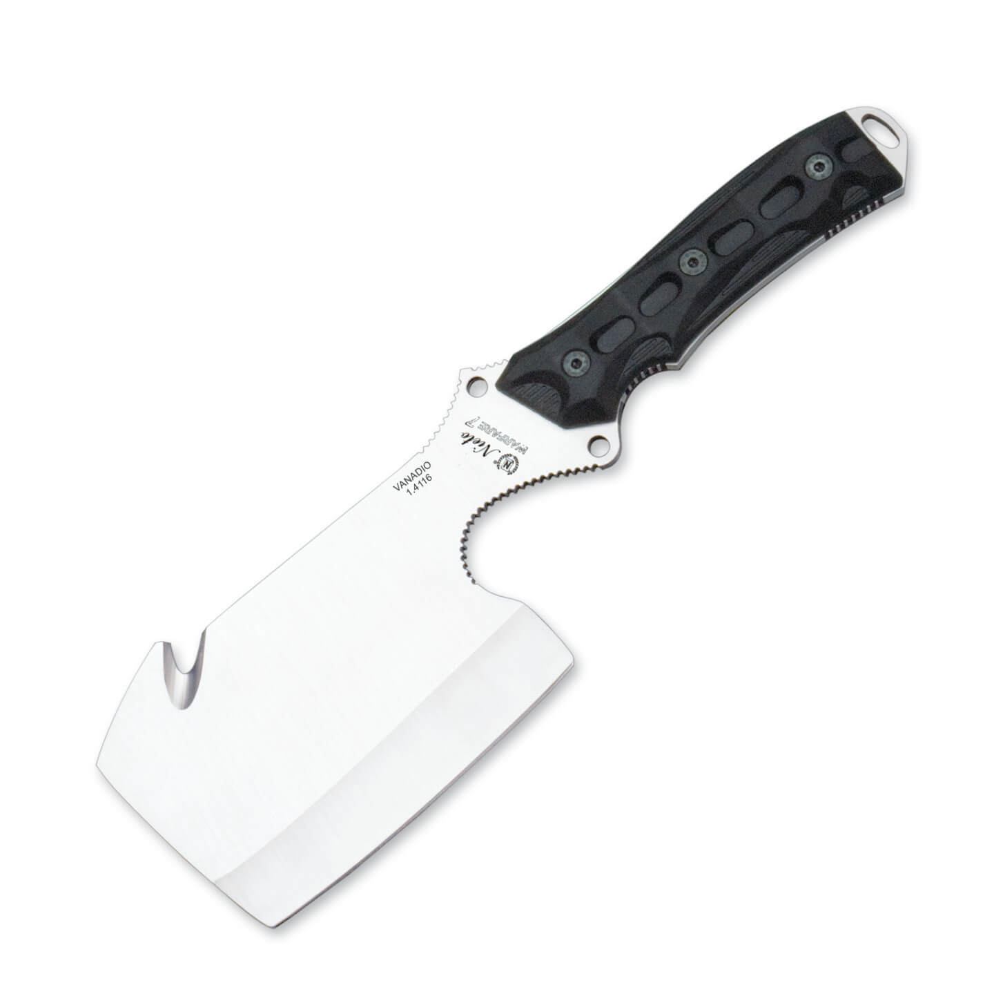 Hacha táctica Nieto Warfare con mango de forprene y hoja de 15 cm