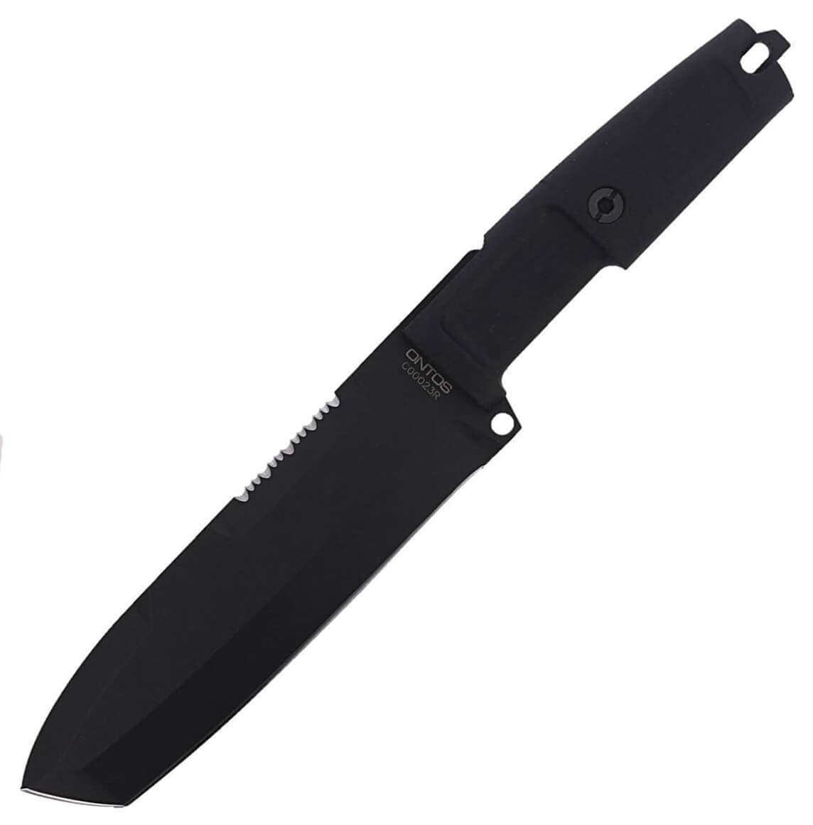 Cuchillo militar Extrema Ratio Ontos con hoja negra y funda verde